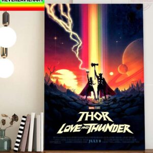 Marvel Studios Thor Love And Thunder New Official Poster Home Decor Poster Canvas
