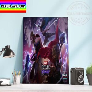 Marvel Studios Thor Love And Thunder Thor Valkyrie and Jane In Marvel Future Fight Home Decor Poster Canvas