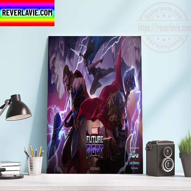 Marvel Studios Thor Love And Thunder Thor Valkyrie and Jane In Marvel Future Fight Home Decor Poster Canvas Marvel Studios Thor Love And Thunder Thor Valkyrie and Jane In Marvel Future Fight Home Decor Poster Canvas