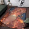 Mega Charizard Pokemon Form Rug Home Decor