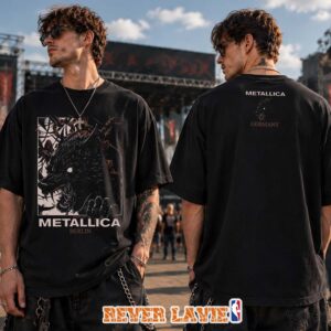 Metallica M72 Berlin Germany 2026 Pop Up Shop Exclusive Merch Wolf Art Two Sided T-Shirt