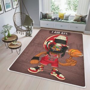 Michael Jordan 23 Chicago Bulls Sneaker Rug Home Decor