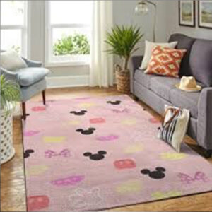 Mickey And Minnie Mouse Symbol Rug Home Decor