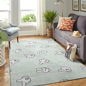 Mickey Mouse Globes Rug Home Decor