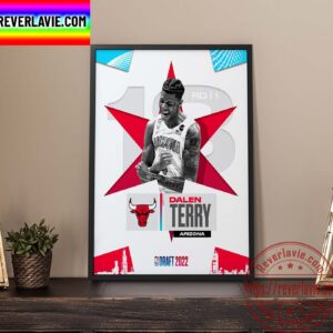 NBA 2022 NBA Draft Chicago Bulls Dalen Terry Welcome To Chicago Home Decor Poster Canvas