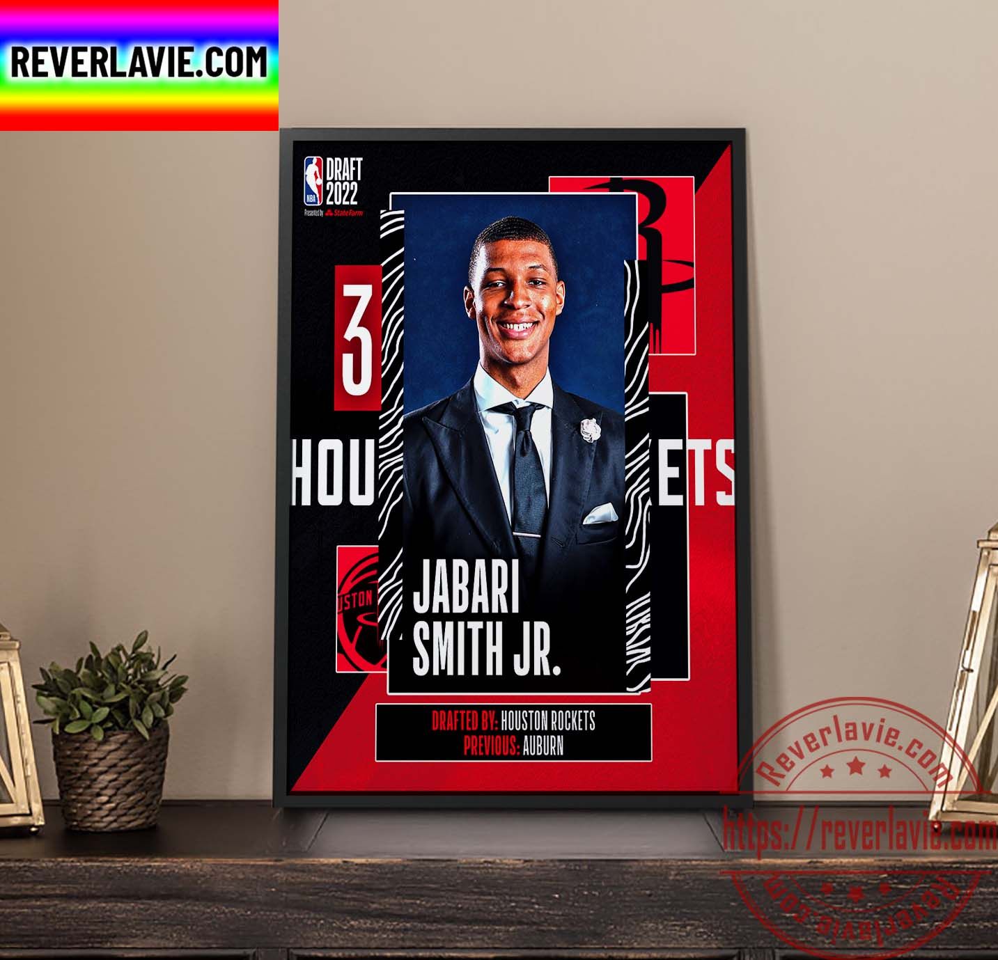 NBA 2022 NBA Draft Houston Rockets Select Jabari Smith Jr The 3rd Pick NBA Draft Home Decor Poster Canvas NBA 2022 NBA Draft Houston Rockets Select Jabari Smith Jr The 3rd Pick NBA Draft Home Decor Poster Canvas