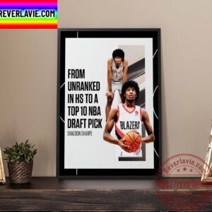 NBA 2022 NBA Draft Shaedon Sharpe From Unranked To Top 10 NBA Draft Pick Home Decor Poster Canvas