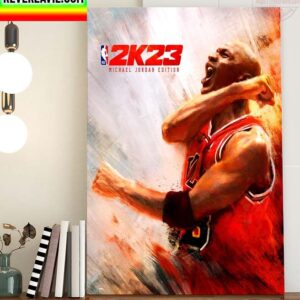 NBA 2K Introducing Our NBA2K23 Cover Athlete Michael Jordan Home Decor Poster Canvas