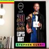NBA Golden State Warriors Stephen Curry NBA Champions Finals MVP All Titles Season 2022 Home Decor Poster Canvas