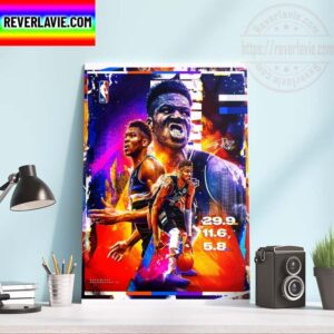 NBA Milwaukee Bucks Giannis Antetokounmpo Home Decor Poster Canvas