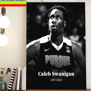 NBA Purdue Mens Basketball RIP Caleb Swanigan Thank You For The Memories Home Decor Poster Canvas