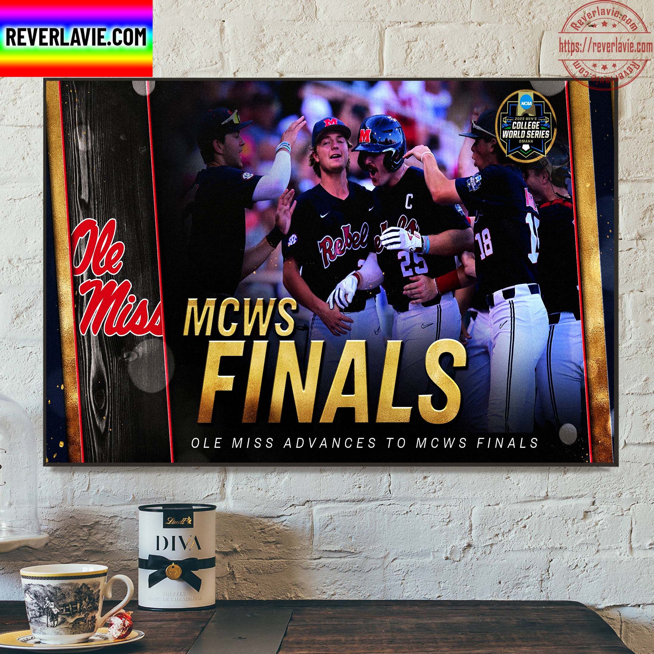 NCAA 2022 DI Mens College World Series Ole Miss Baseball Advances To MCWS Finals Home Decor Poster Canvas NCAA 2022 DI Mens College World Series Ole Miss Baseball Advances To MCWS Finals Home Decor Poster Canvas