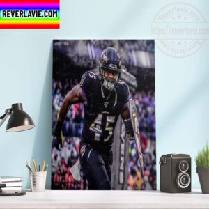 NFL Baltimore Ravens RIP Jaylon Ferguson 1995-2022 Home Decor Poster Canvas
