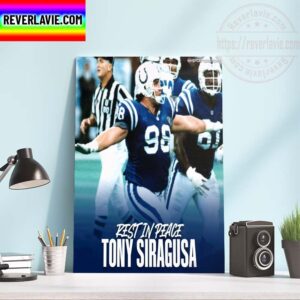 NFL Baltimore Ravens RIP Tony Siragusa The Goose 1967-2022 55 Years Old Home Decor Poster Canvas