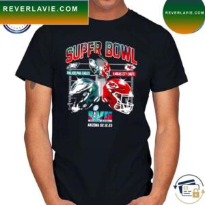 NFL Super Bowl 2023 Between Philadelphia Eagles And Kansas City Chiefs matchup T-shirt