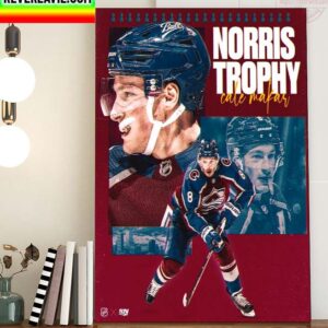 NHL Awards Colorado Avalanche Cale Makar 2022 Norris Trophy Winner Home Decor Poster Canvas