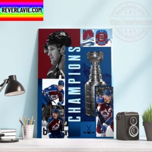 NHL Colorado Avalanche Champions 2021-22 Stanley Cup Champions Gift For Fan Home Decor Poster Canvas