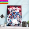 NHL Colorado Avalanche Champions 2021-22 Stanley Cup Champions Home Decor Poster Canvas