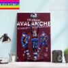 NHL Colorado Avalanche Champs 2022 Stanley Cup Champions Home Decor Poster Canvas