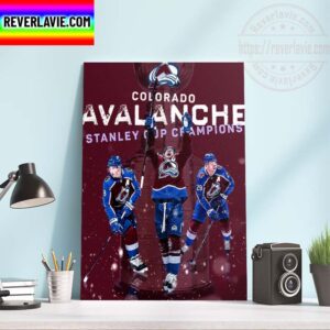 NHL Colorado Avalanche Champs 2021-22 Stanley Cup Champions Home Decor Poster Canvas