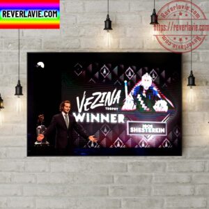 NHL New York Rangers Congratulations Igor Shesterkin The First Vezina Trophy Home Decor Poster Canvas