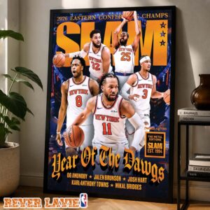 New York Knicks Eastern Conference Champs NBA Basketball 2026 Dark Gothic Slam 262 Magazine Cover Home Decor Poster