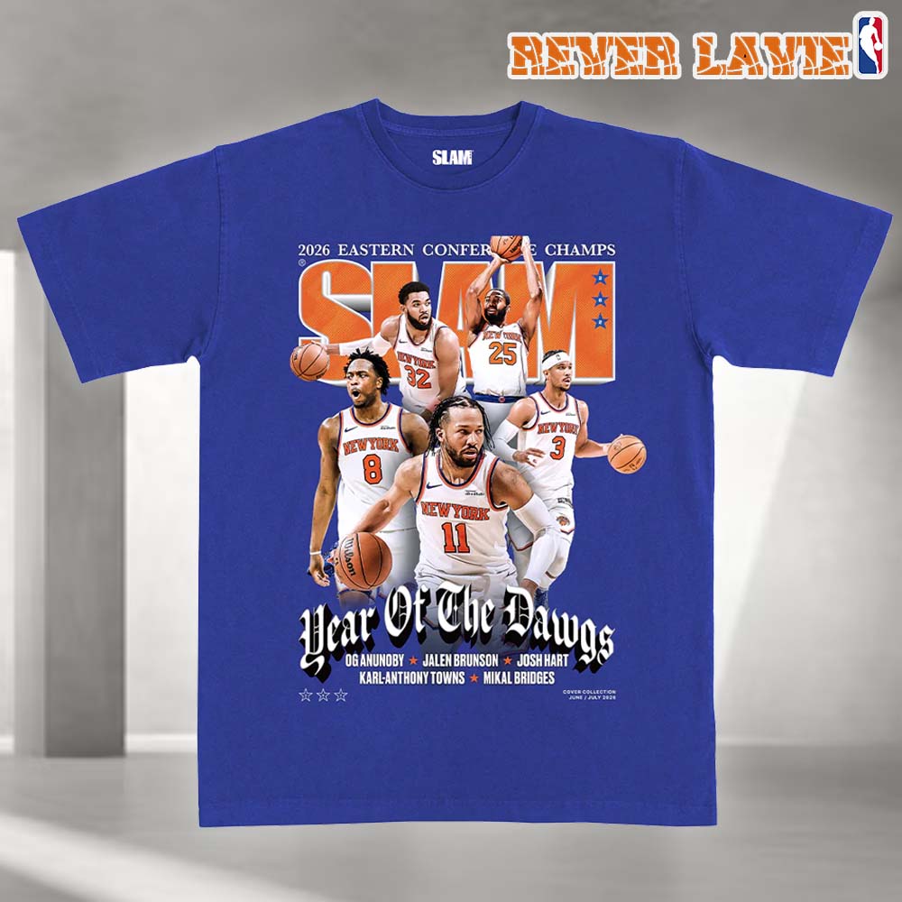 New York Knicks Eastern Conference Champs NBA Basketball 2026 Slam 262 Magazine Cover Tee New York Knicks Eastern Conference Champs NBA Basketball 2026 Slam 262 Magazine Cover Tee