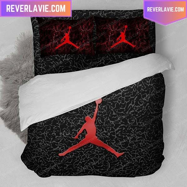 Nike Air Brands Luxury Black Bedding Set Nike Air Brands Luxury Black Bedding Set