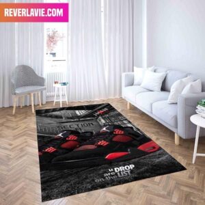 Nike Air Jordan 4 Red Thunder Home Decor Sneaker Rug