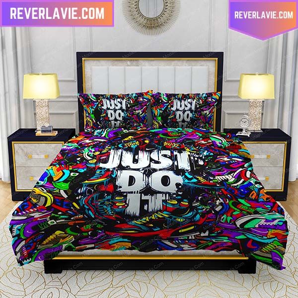 Nike Air Signature Just Do It King Bedding Set Nike Air Signature Just Do It King Bedding Set