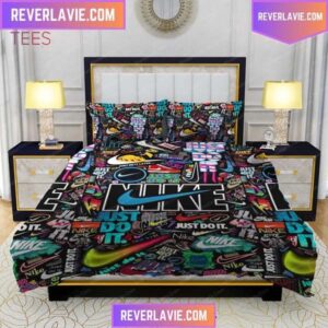 Nike Graffiti Modern Design Queen Bedding Set