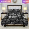 Nike Jordan Black Red King Bedding Set