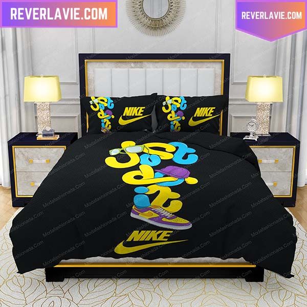 Nike Just Do It Design Graffiti King Bedding Set Nike Just Do It Design Graffiti King Bedding Set