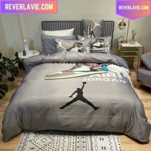 Nike X NBA Logo Luxury Queen Size Bedding Set
