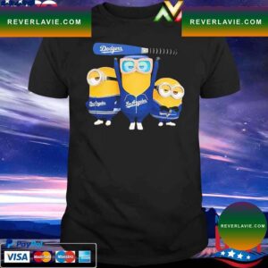 Official Los Angeles Dodgers Minions Style T-shirt