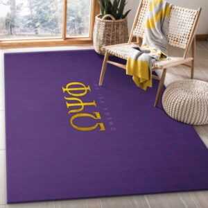 Omega Psi Phi Area Carpet Rug For Living Room