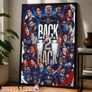 Paris Saint-Germain Back To Back UEFA Champions League Winners Defeat Arsenal In Epic Penalty Shootout Final 2026 Framed Wall Decor