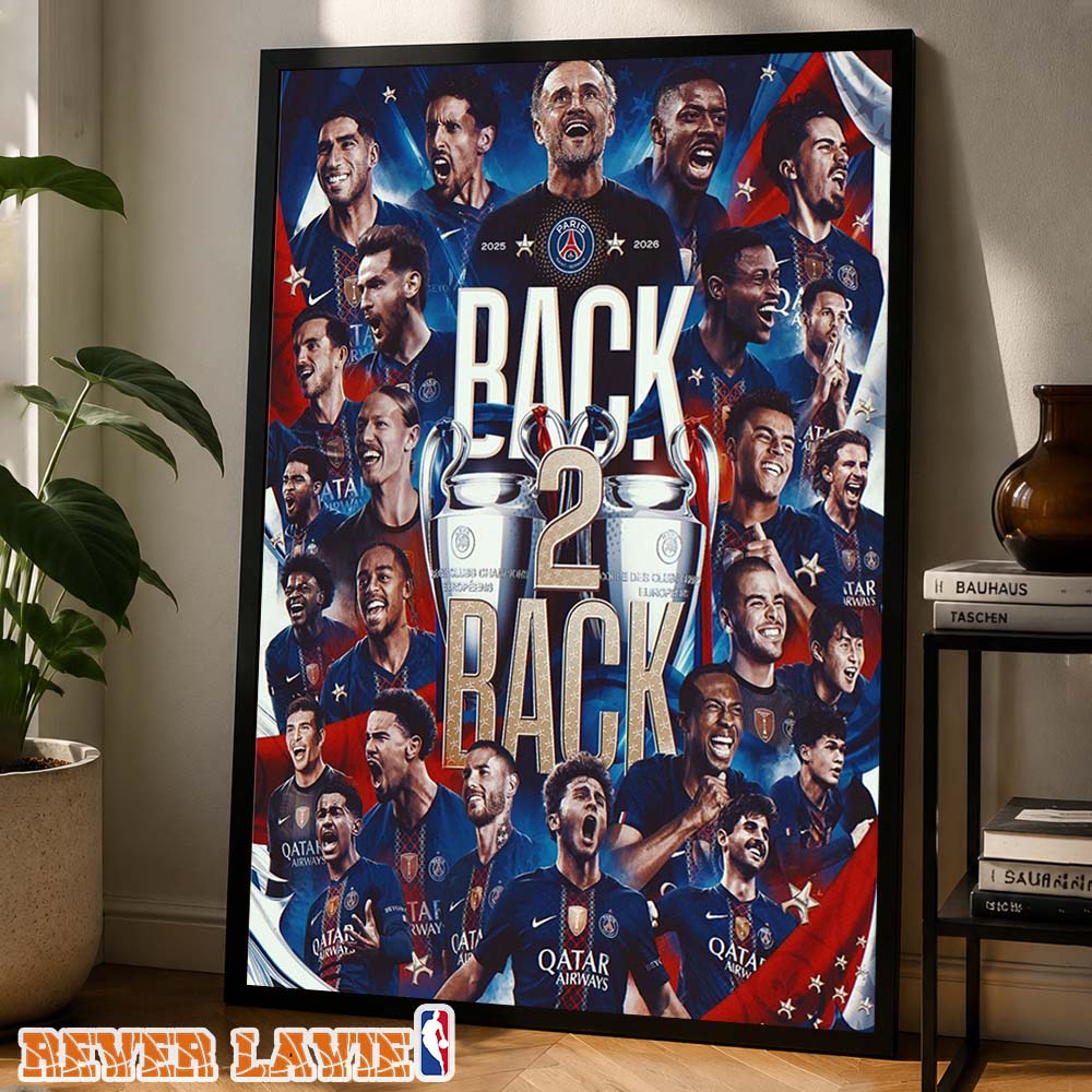 Paris Saint-Germain Back To Back UEFA Champions League Winners Defeat Arsenal In Epic Penalty Shootout Final 2026 Framed Wall Decor Paris Saint-Germain Back To Back UEFA Champions League Winners Defeat Arsenal In Epic Penalty Shootout Final 2026 Framed Wall Decor