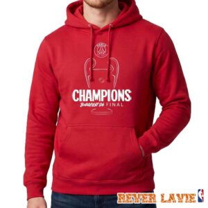 Paris Saint-Germain Defeat Arsenal UEFA Champions League Champions Red Hoodie