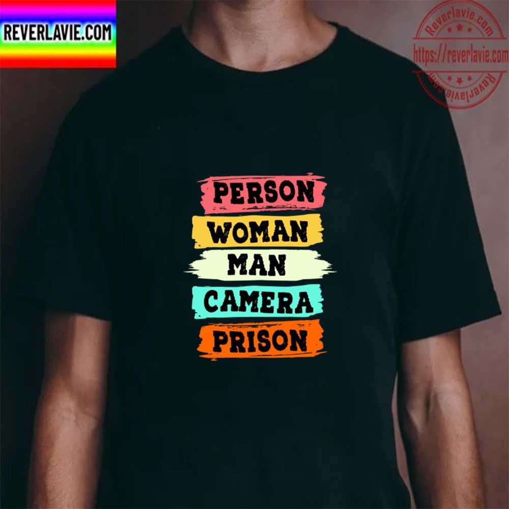 Person Woman Man Camera Prison Unisex T-Shirt Person Woman Man Camera Prison Unisex T-Shirt