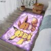 Pikachu and Eevee Pokemon Rug Home Decor