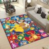Pikachu Evolution Pokemon Rug Home Decor