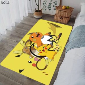 Pikachu Evolution Pokemon Rug Home Decor