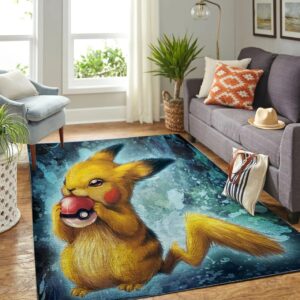 Pikachu Pokemon Rug Home Decor
