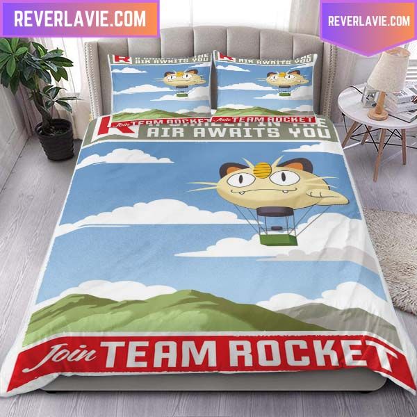 Pokemon Join Team Rocket Twin Bedding Set Pokemon Join Team Rocket Twin Bedding Set