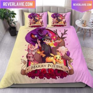Pokemon X Harry Potter King Bedding Set