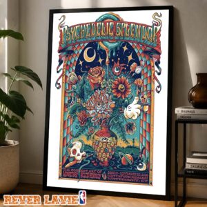 Psychedelic Splendor Exhibition Poster At Mattatuck Museum In Waterbury Connecticut On June 13 2026 Home Wall Decoration