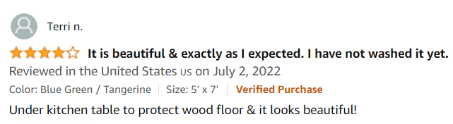 Rever Lavie rug review 2
