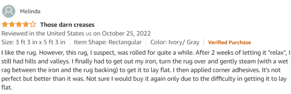 Rever Lavie rug review