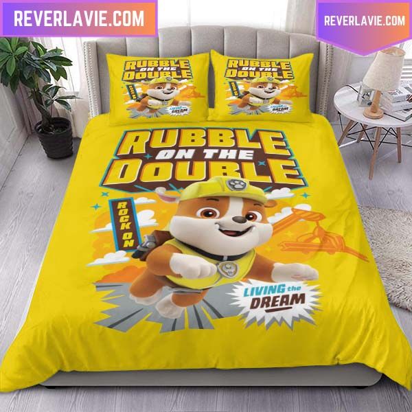 Rubble Double Paw Patrol Comforter Bedding Set Rubble Double Paw Patrol Comforter Bedding Set
